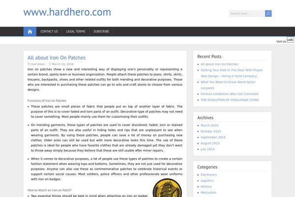 hardhero.com site used ShootingStar
