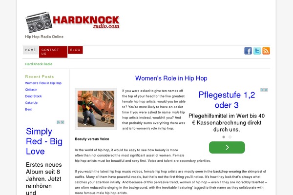 WordPress website example screenshot