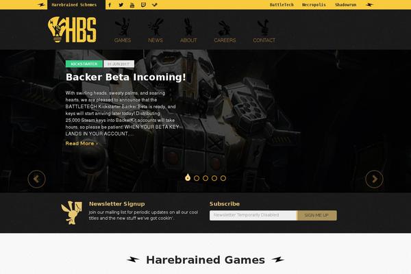 harebrained-schemes.com site used Harebrained_theme