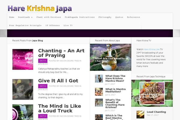 harekrishnajapa.com site used Harekrishnajapa
