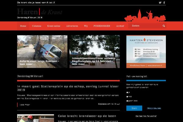 harendekrant.nl site used Haren-de-krant