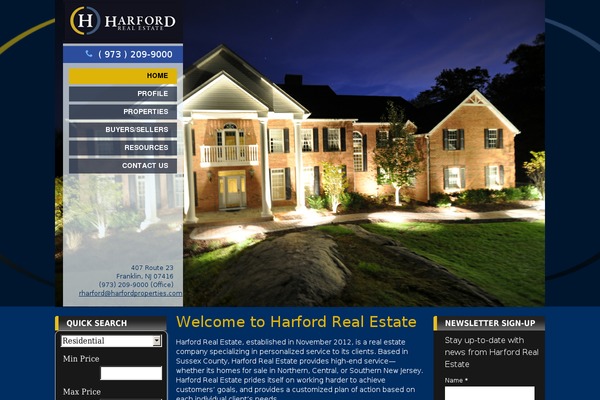 harfordproperties.com site used Harford