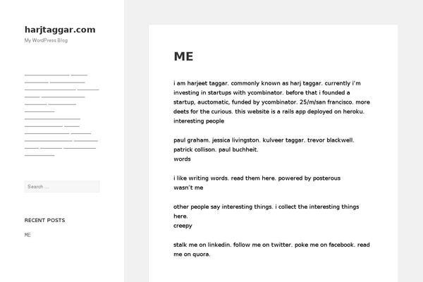 Twenty Fifteen theme site design template sample