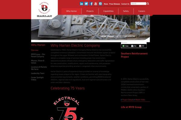 harlanelectric.com site used Myrgroup