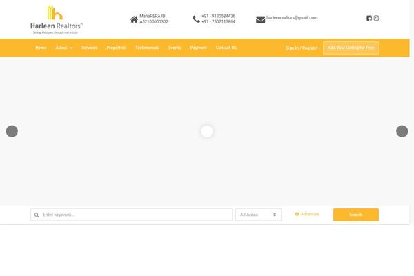 Houzez theme site design template sample