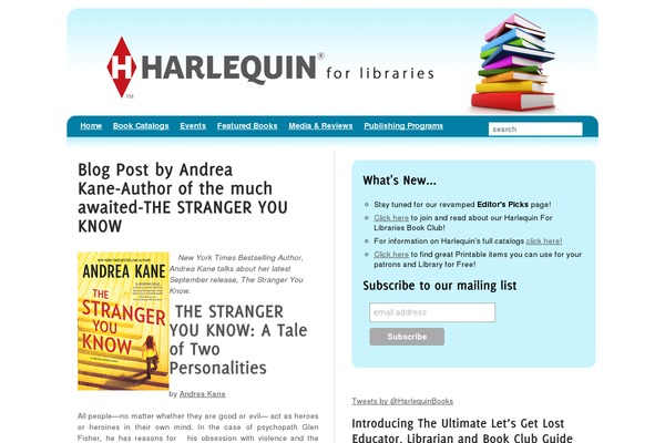harlequinforlibraries.com site used Librarysite