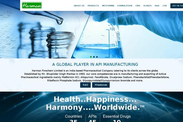 harmanfinochem.com site used Harman