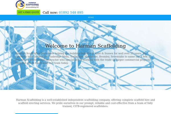 harmanscaffolding.com site used Imprezachildtheme