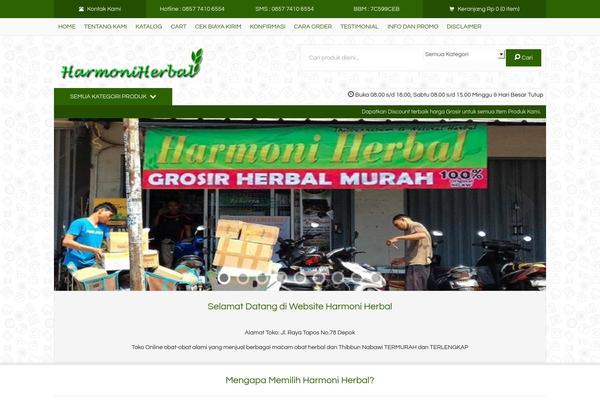 harmoniherbal.com site used Tokow1.0