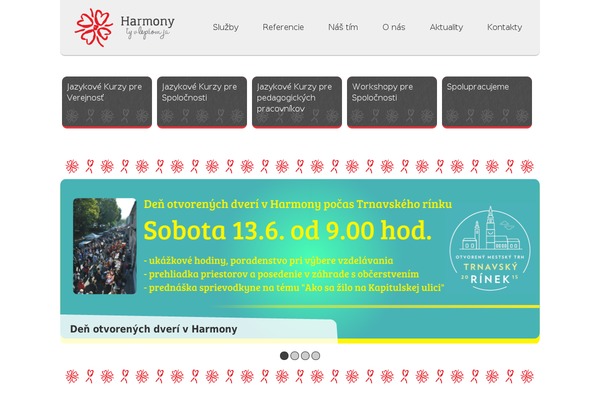harmony.sk site used Blueweb