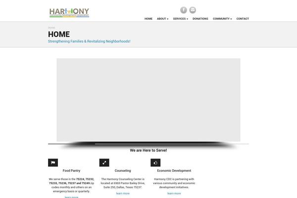 Pax theme site design template sample