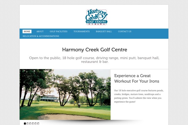 harmonycreekgolf.com site used Squirreltheme