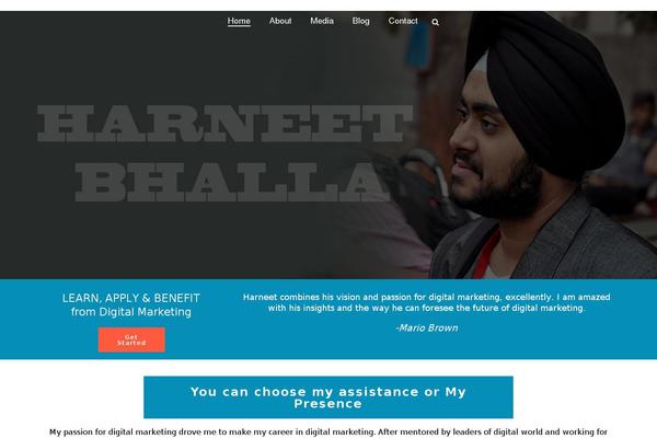 harneetbhalla.com site used Harneet