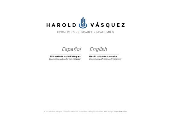 haroldvasquez.com site used Hvtheme