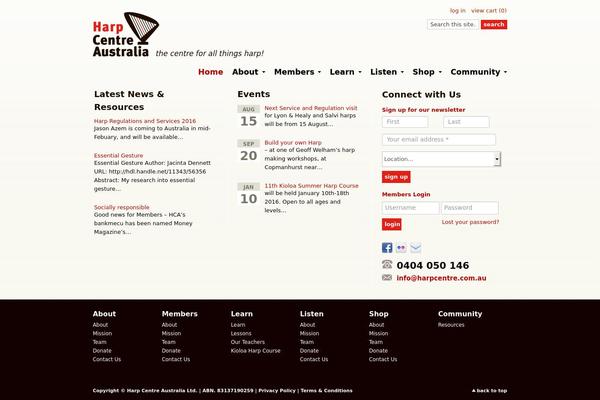 harpcentre.com.au site used Harp-centre