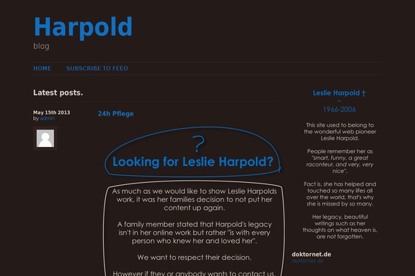 harpold.com site used Roughdrive
