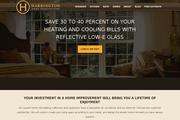 Harrington theme site design template sample