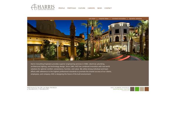 Harris theme site design template sample
