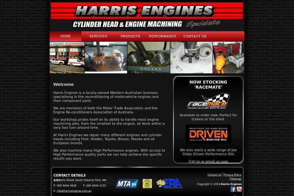 harrisengines.com.au site used Harris-engines