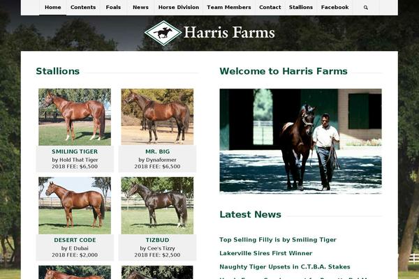Harris theme site design template sample