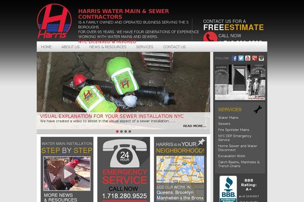 harriswatermainandsewers.com site used Harris