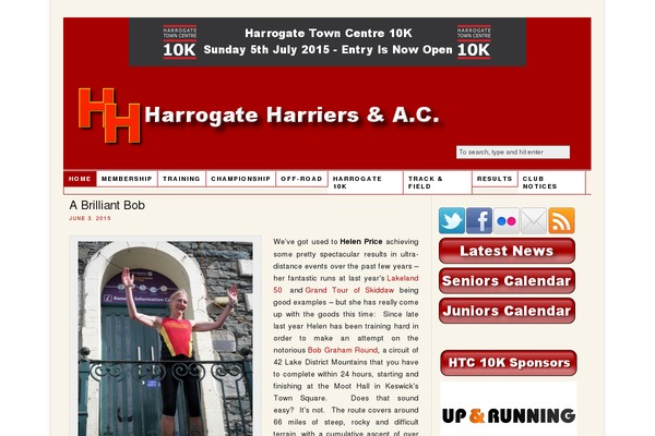 harrogate-harriers.co.uk site used Thesis 1.8.5