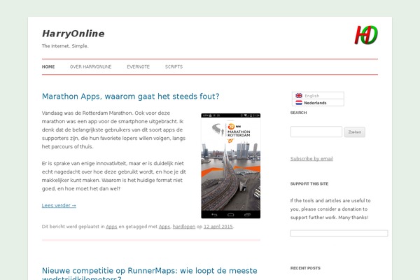 harryonline.nl site used My2012