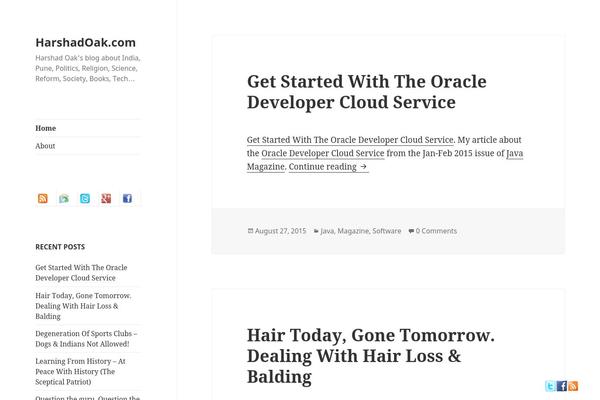 Twenty Fifteen theme site design template sample