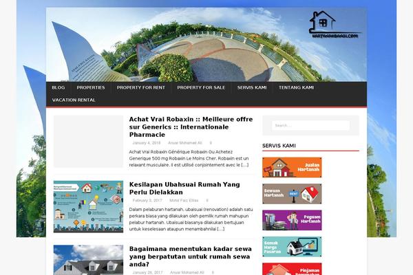 MH Magazine lite theme site design template sample