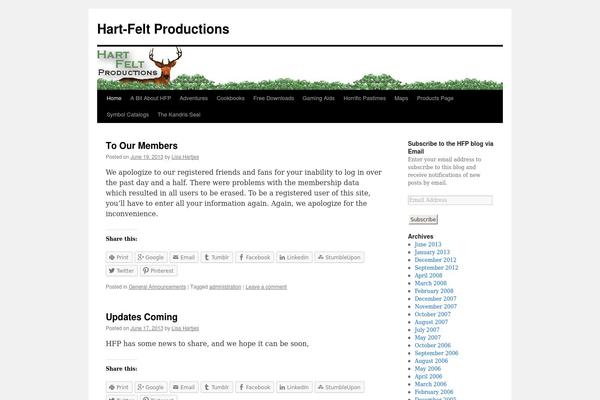 WordPress website example screenshot