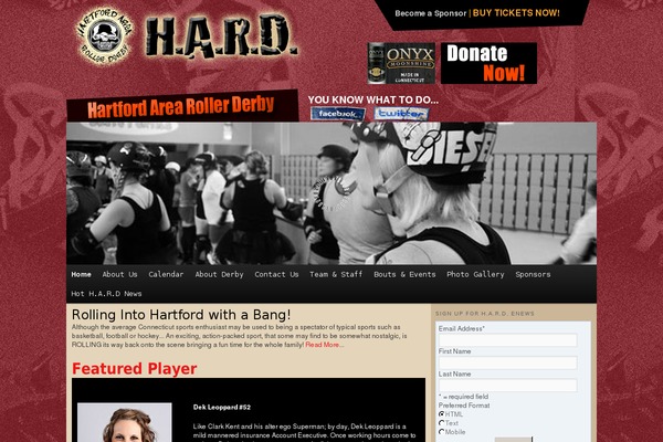 hartfordarearollerderby.com site used Hard
