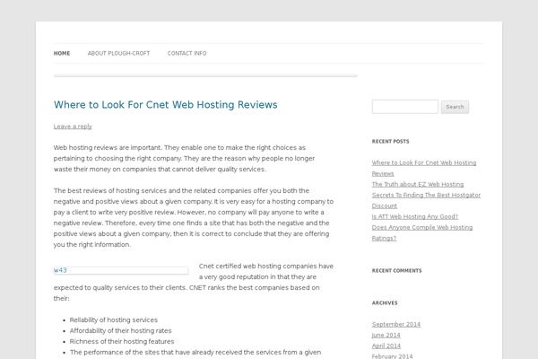 WordPress website example screenshot