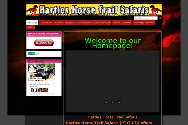 hartieshorsetrailsafaris.co.za site used Suffusion