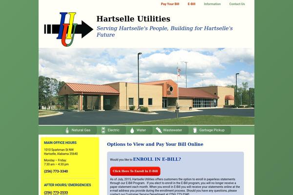 hartselleutilities.org site used Hartselle-utilities