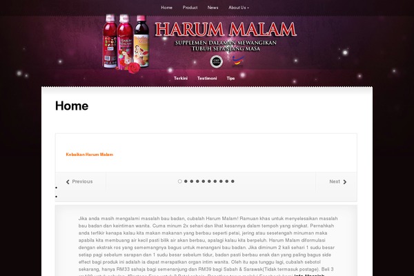 Glow theme site design template sample