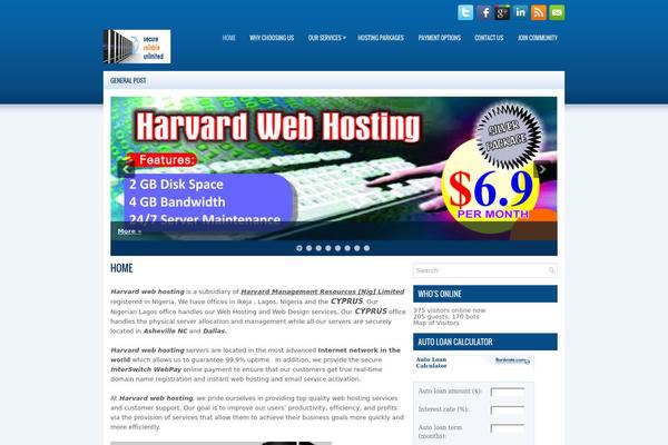 harvardwebhosting.com site used proEducation