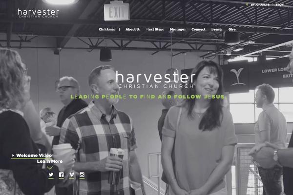 harvesterchristian.org site used Harvester