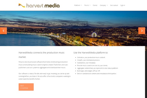 Site using Codeable-harvestmedia plugin