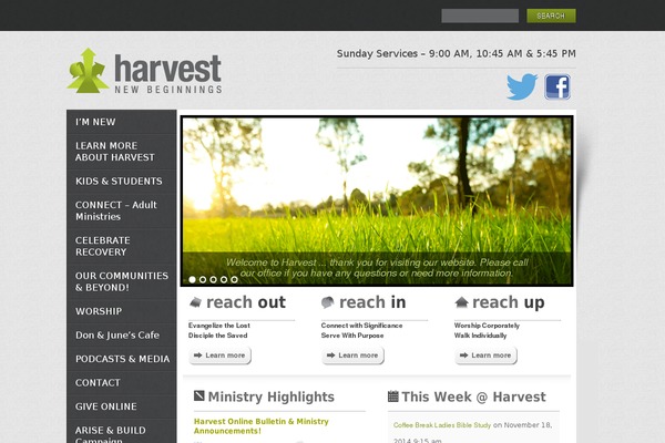 harvestnewbeginnings.com site used Harvest