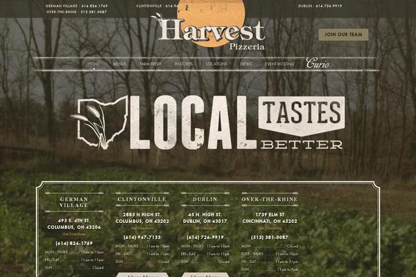 harvestpizzeria.com site used Harvest