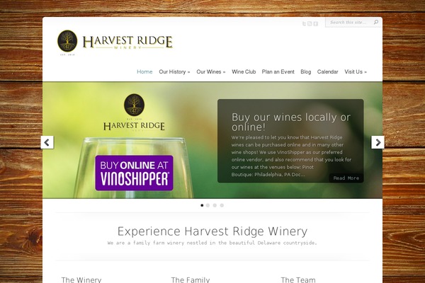 harvestridgewinery.com site used Harvestridge