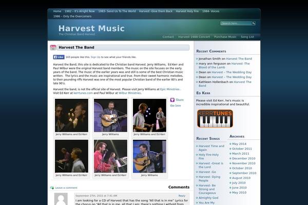 harvesttheband.com site used 1.3.11