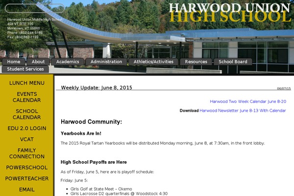 harwood.org site used Wp-main