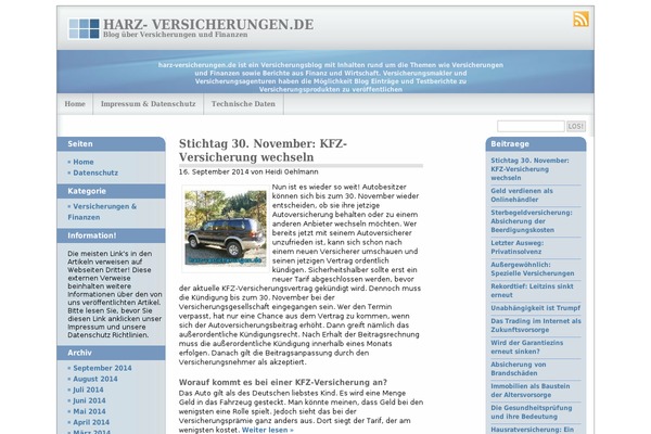 WordPress website example screenshot