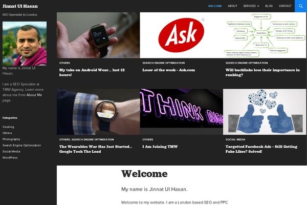 Twenty Fourteen theme site design template sample