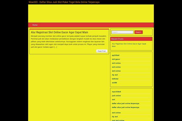 Frontier theme site design template sample
