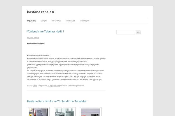 Twenty Twelve theme site design template sample
