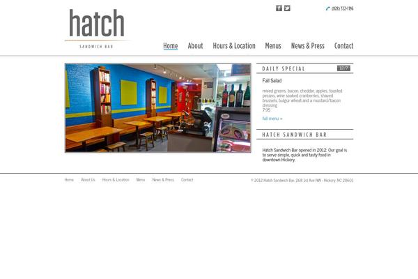 Hatch theme site design template sample