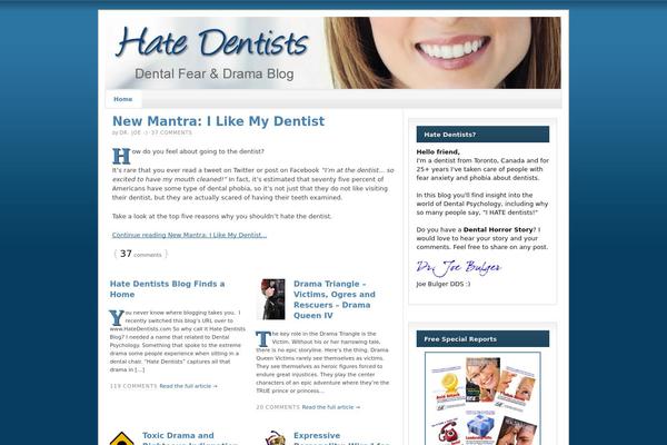 hatedentists.com site used Thesis 1.8.5