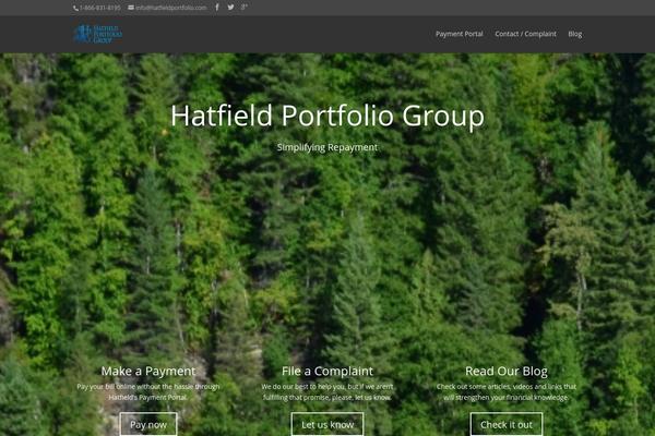Divi theme site design template sample